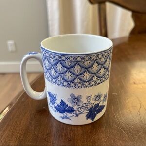 THE SPODE BLUE ROOM COLLECTION GERANIUM EARTHENWARE  MUG ~ 3 1/4" ~ ENGLAND